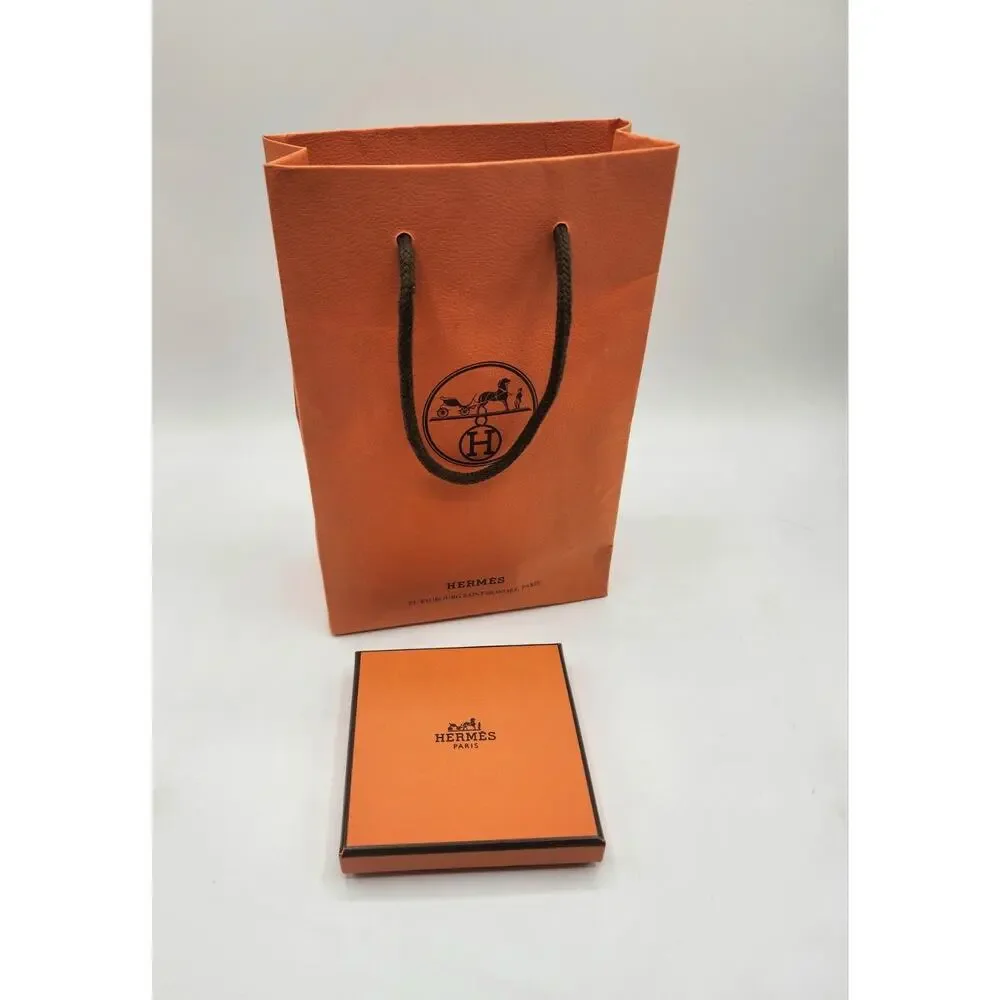 Hermes Empty Box with Pamphlets and Gift Bag.